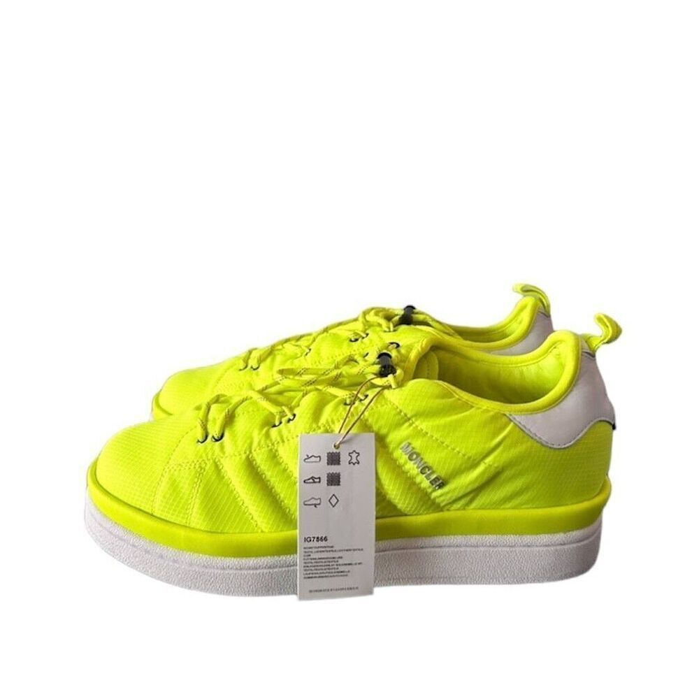 Moncler x Adidas Originals Campus Shoes - Sz 10.5 Men Solar Yellow - Picture 2 of 10